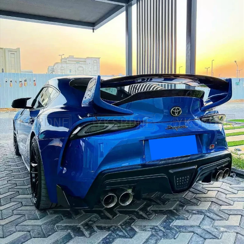 For Toyota Supra A90 2019-2023 High Quality Carbon Fiber Rear Roof Spoiler Wing Trunk Lip Boot Cover Car Streethunter Styling