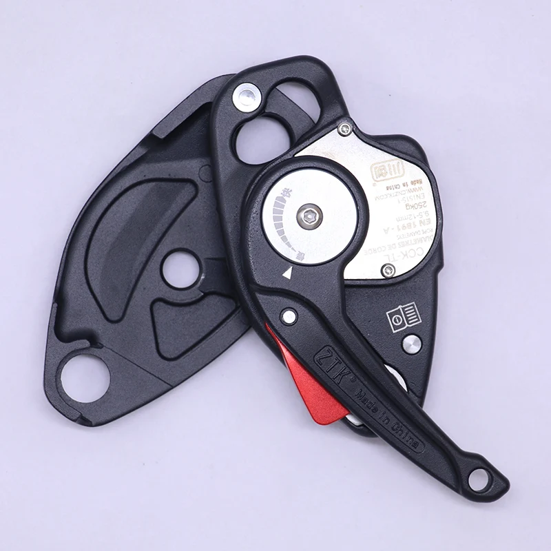 CCK-TL Rock Rope Climbing Descender 250 kg Getriebe Abseilgetriebe Sicherungsgerät Absteiggeräte Ausrüstung Seilzugangsrettung – Detail 20