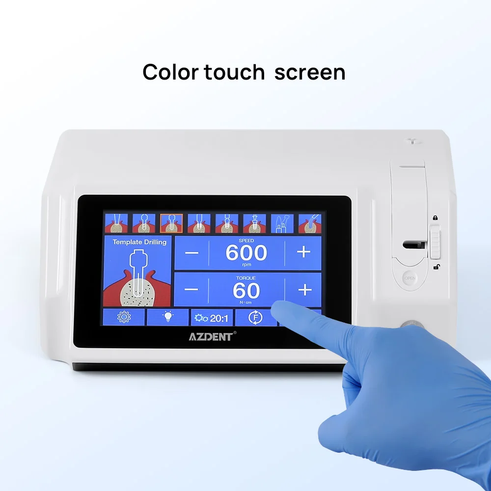 JOY DENTAL Dental Implant Surgical Motor Machine LED Color Touch Screen 300-40000rpm for Implant Restoration