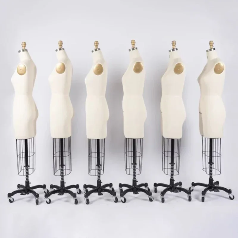 

Three-dimensional Mannequins Sewing Supplies Upper Body Adjustable Wedding Dress Mannequin Movable Clothing Store Model Rack A