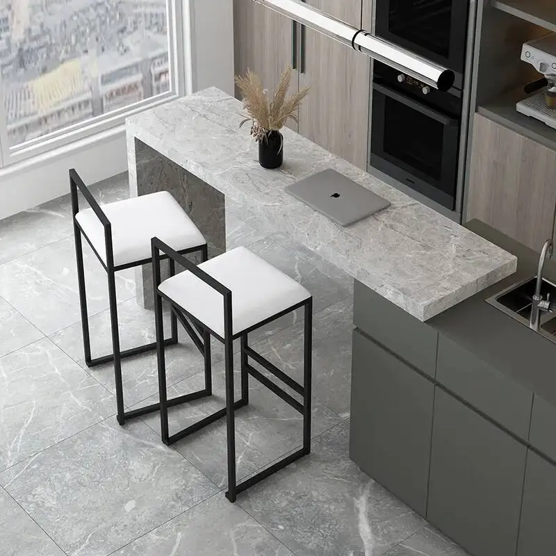 

Bar Nordic Modern Simple Chair Designer Minimalist Backrest Bar Chair Front Desk Restaurant Bar Furniture Barkrukken FYBC