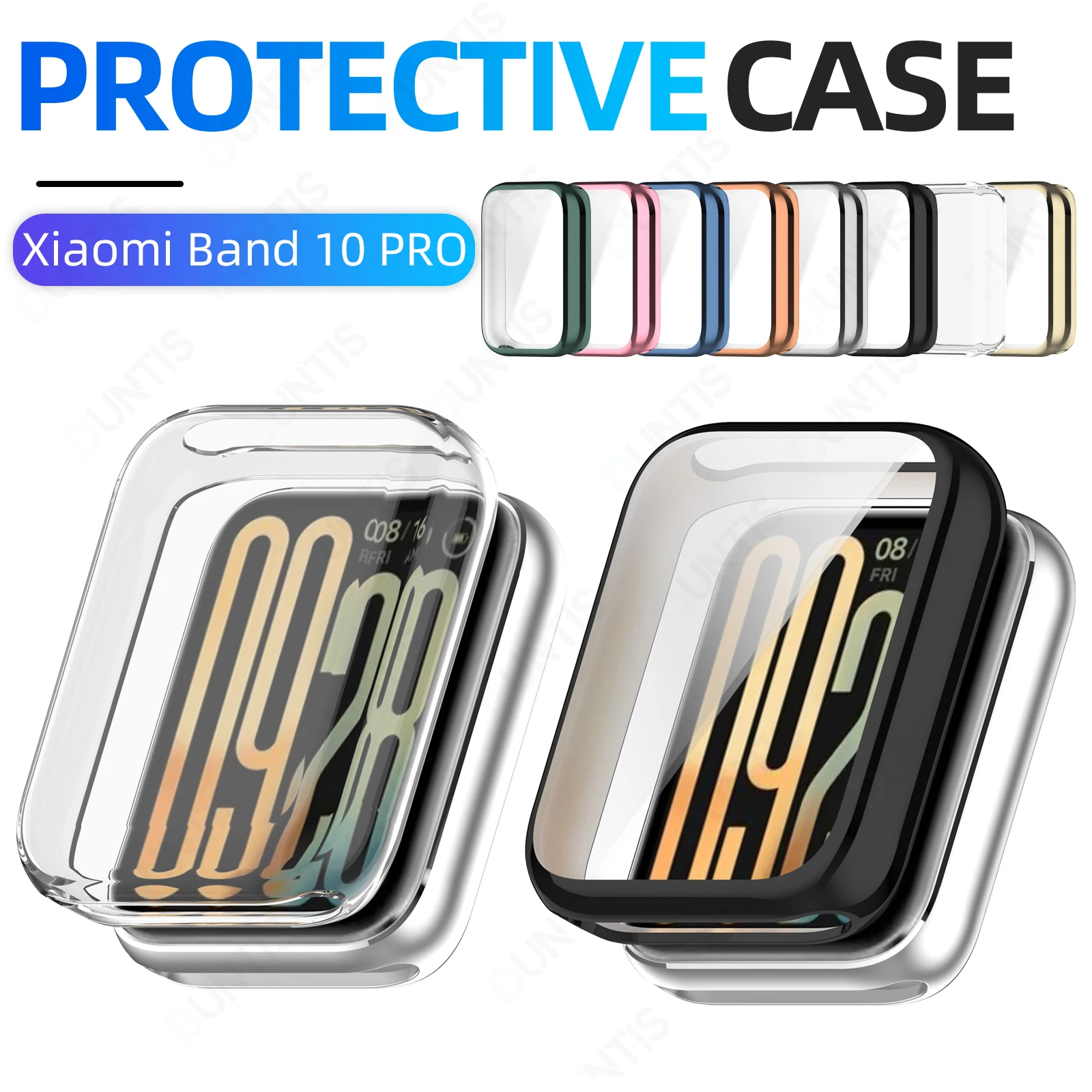 

Screen Protector Case For Xiaomi Band 10 Pro Soft TPU Face Cover All-Around Protective Bumper For Mi Band 10 Pro Accessories