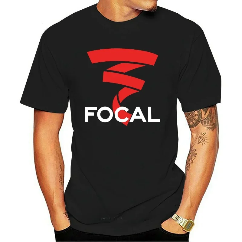 New Funny Men t shirt white t-shirt tshirts Black tee FOCAL Speakers Subwoofers Amplifiers Car Audio Logo Black Men's T Shirt