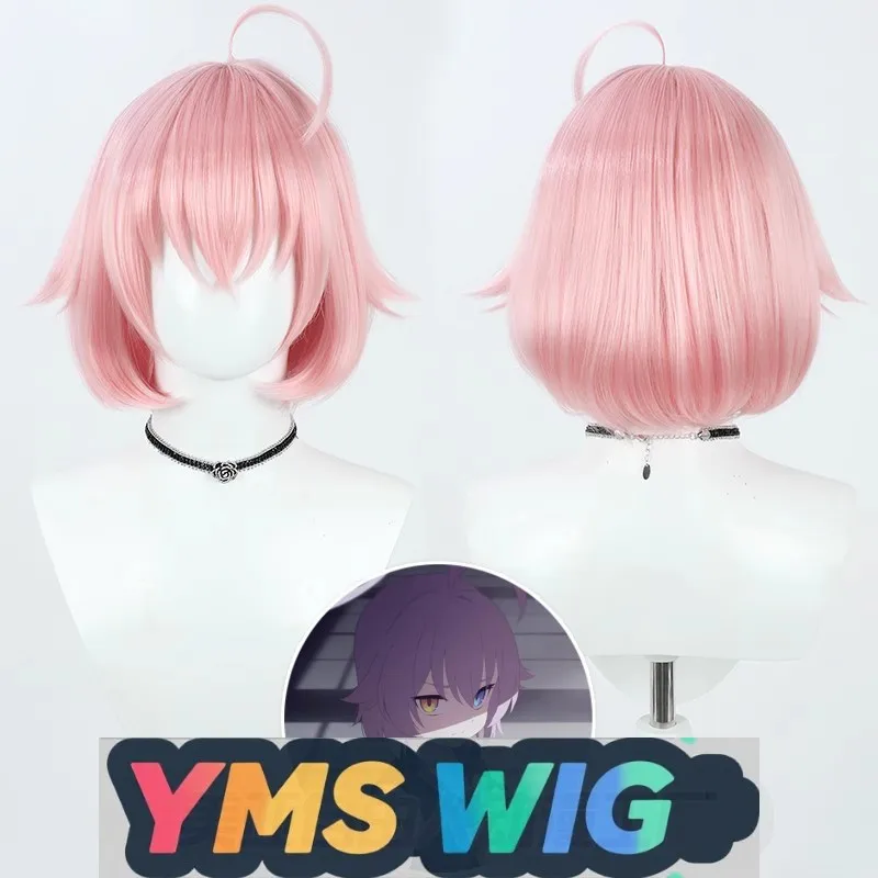 

【YMS WIG】Azure Files Short Hair Version Little Bird Tour Hoshino Cosplay Wig Realistic Scalp Pink Bob