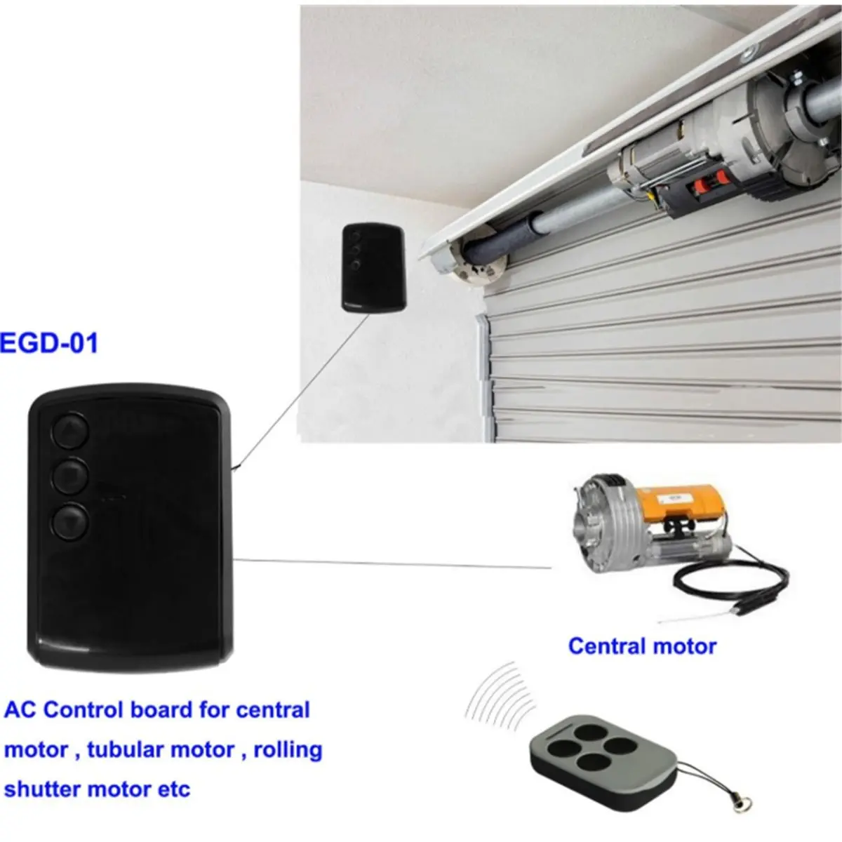 doyme AC 220V Rolling Door Motor Control Panel , Central Motor Control Panel ,for Tubular Garage Roller Shutters
