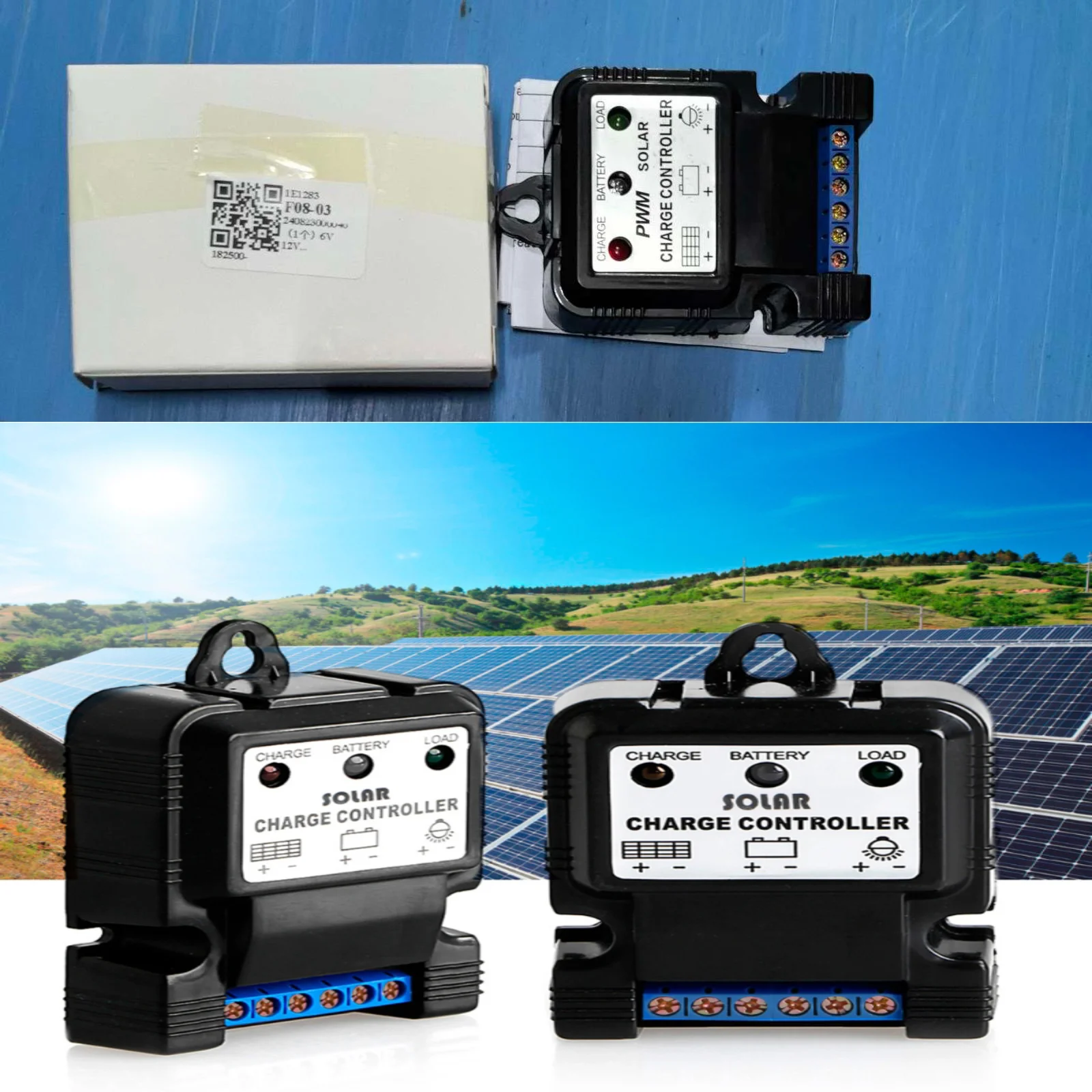 Super Fast Delivery 1 Pc IP30 6V 12V 10A Auto Solar Panel Charge Controller Battery Charger Regulator PWM Hot