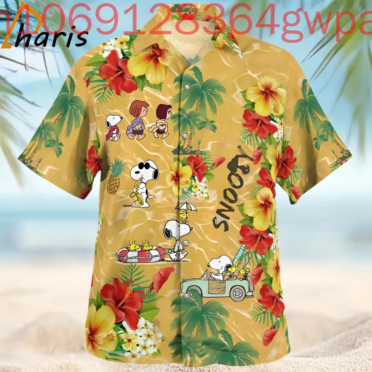 

Гавайская рубашка с 3D принтом Снупи, мужская и женская детская рубашка, летние повседневные пляжные рубашки на пуговицах с короткими рукавами для отдыха, топы