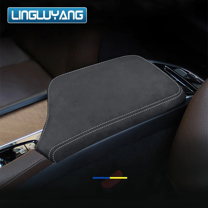 

Car Accessories for volvo XC60 S60 V60 S90 V90 XC90 Interior Trim Flannel Car Console Storage Armrest Box Protective Cover