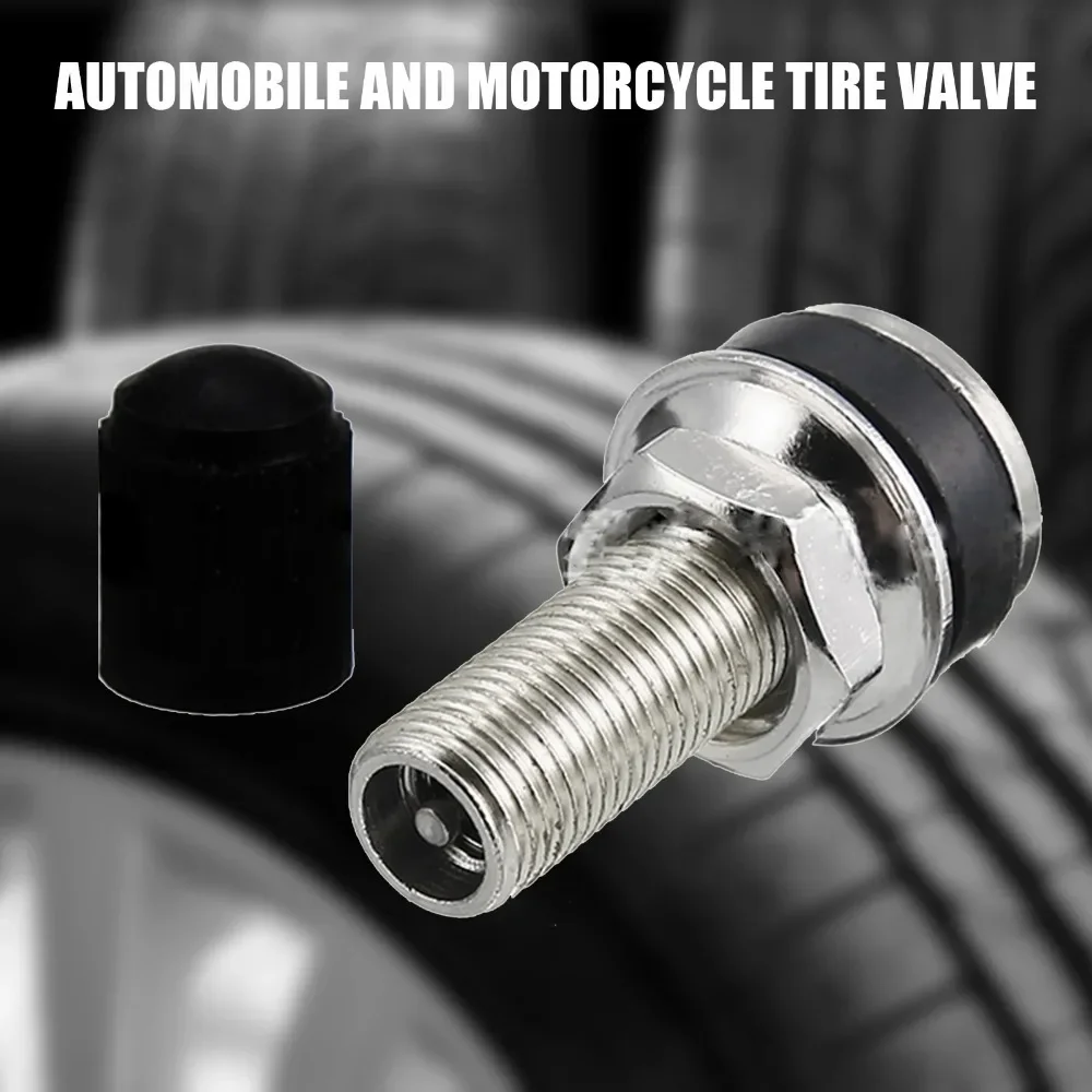 2 uds válvula de rueda de motocicleta 32mm-moto Scooter bicicleta Quad válvula de neumático de montaña sin cámara tapa antipolvo de uso General
