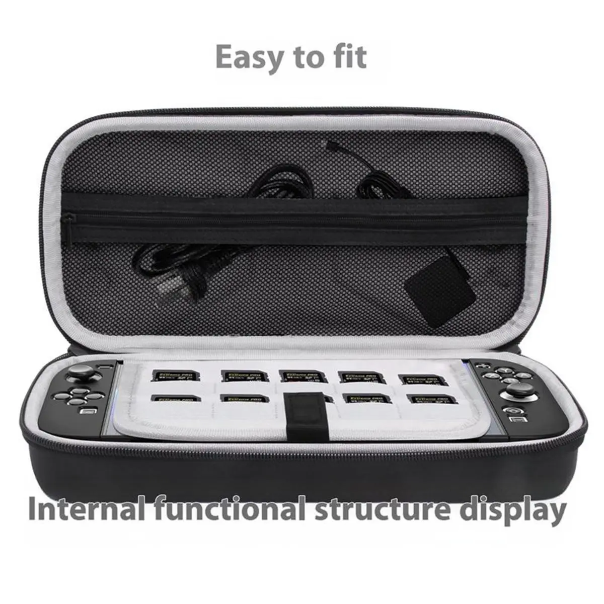 A86G NEW  Switch 2 Handheld Console Storage Case for Switch 2 Gaming Console Accessories EVA Leather-Textured Handbag