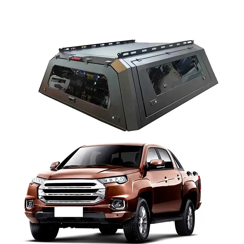 

Commercial Grade Pickup Truck Canopy Heavy Duty Waterproof UV Protection Secure Customizable Bed Cover