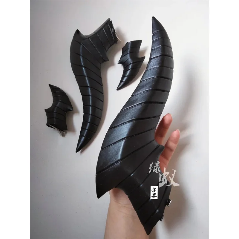 Nene 2025 1 مجموعة لعبة الفرسان ريد لهب الظل تأثيري قرون مشبك للرأس أغطية الرأس دبابيس الشعر الدعائم