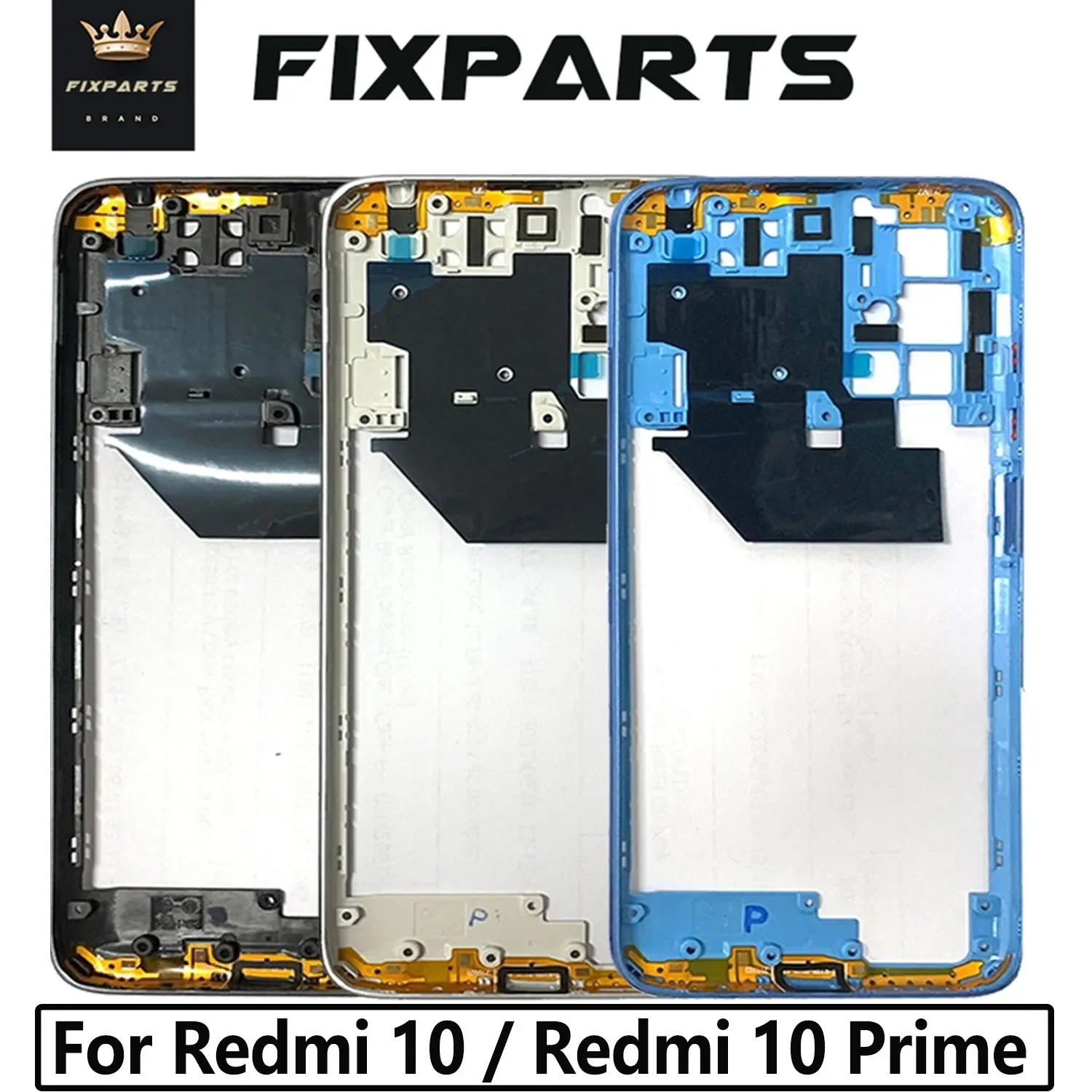 

For Xiaomi Redmi 10 Middle Frame Front Housing Bezel 21061119AG 21061119DG Replacement For Redmi 10 Prime Middle Frame