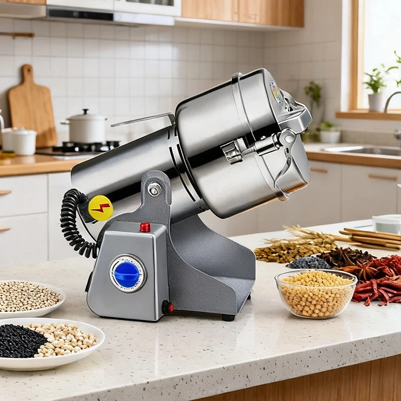 800g Grinder Machine Grain Mill For Coffee Beans Spices Herbs Dry Food Grinding Electric Powder Grinder Kitchen Mill Pulverizer