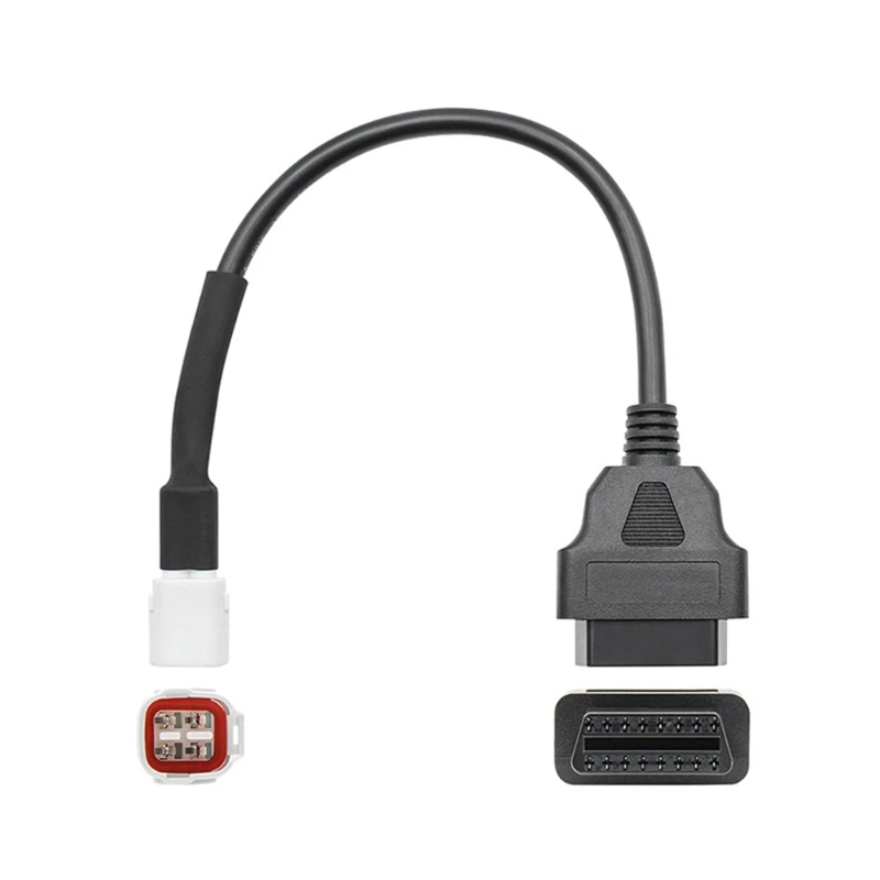 

Q39F Car Diagnostic Tool Connector to 4 PIN Adapter Cable Programing OBD USB for Motorcycle