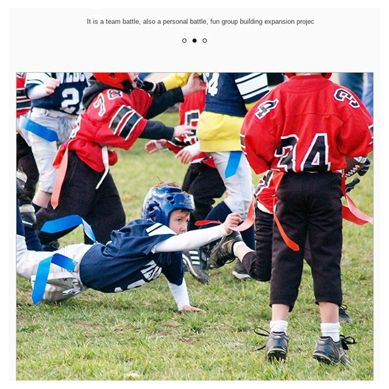 

YHOLI-Kids Flag Football Set, Adjustable Flag Football Belt, Suitable For Youth And Adult Flag Football