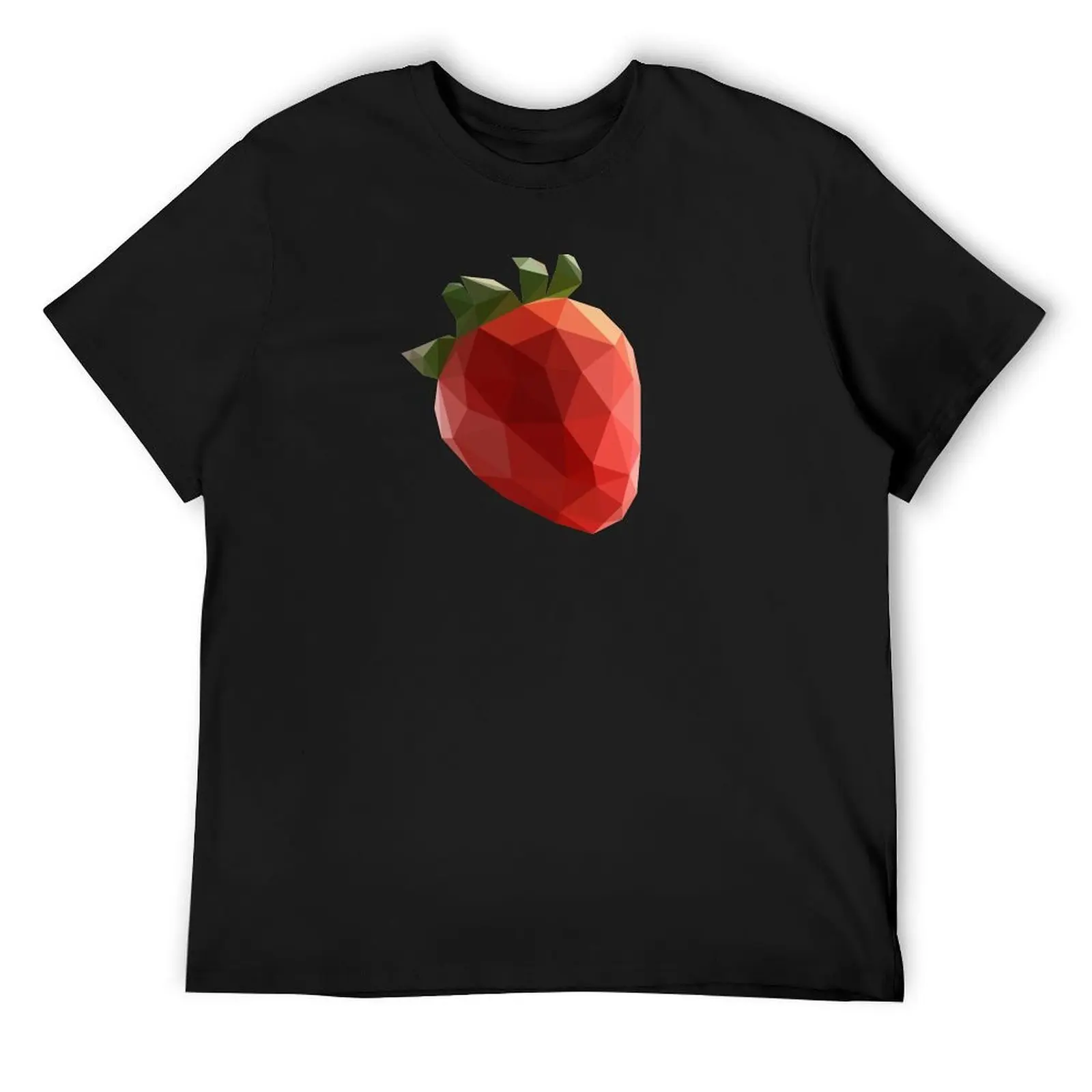 Polygon Strawberry T-Shirt plus size tops vintage t shirts summer top anime tshirt heavy weight t shirts for men