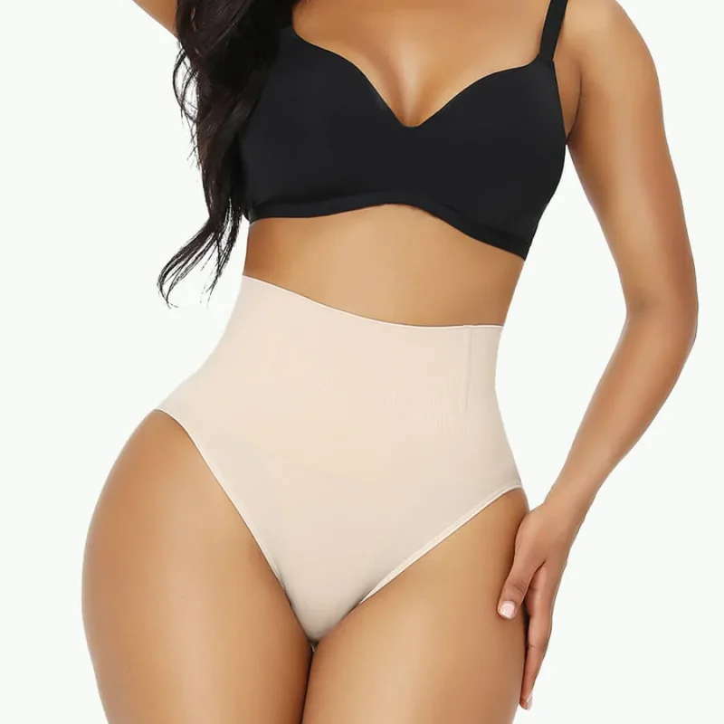 Todos los días Tanga de Control de barriga para mujer, faja de cintura alta, bragas de Control de barriga, ropa interior adelgazante para glúteos Li