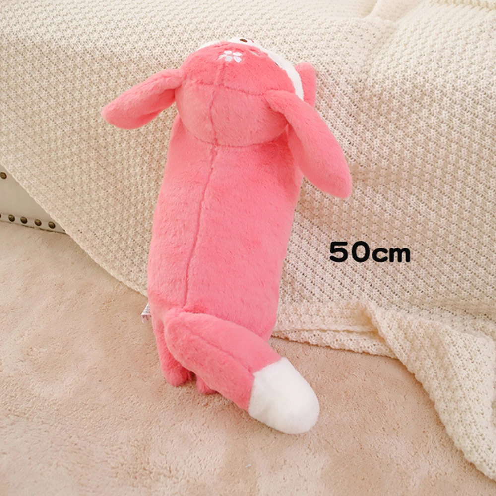 Genshin Impact Yae Miko Fox Dolls Anime Cosplay Cute Pink Yae Miko Fox 50cm Plush Toy Throw Pillows Home Decoration Kids Gifts