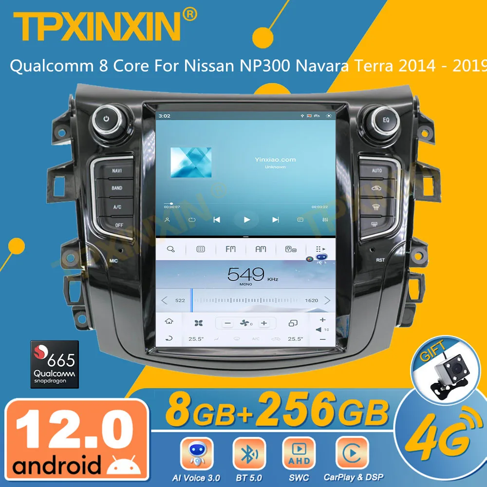 

Восьмиядерный процессор Qualcomm для Nissan NP300 Navara Terra 2014 - 2019 Android Автомагнитола экран Tesla 2Din стерео приемник Авторадио блок