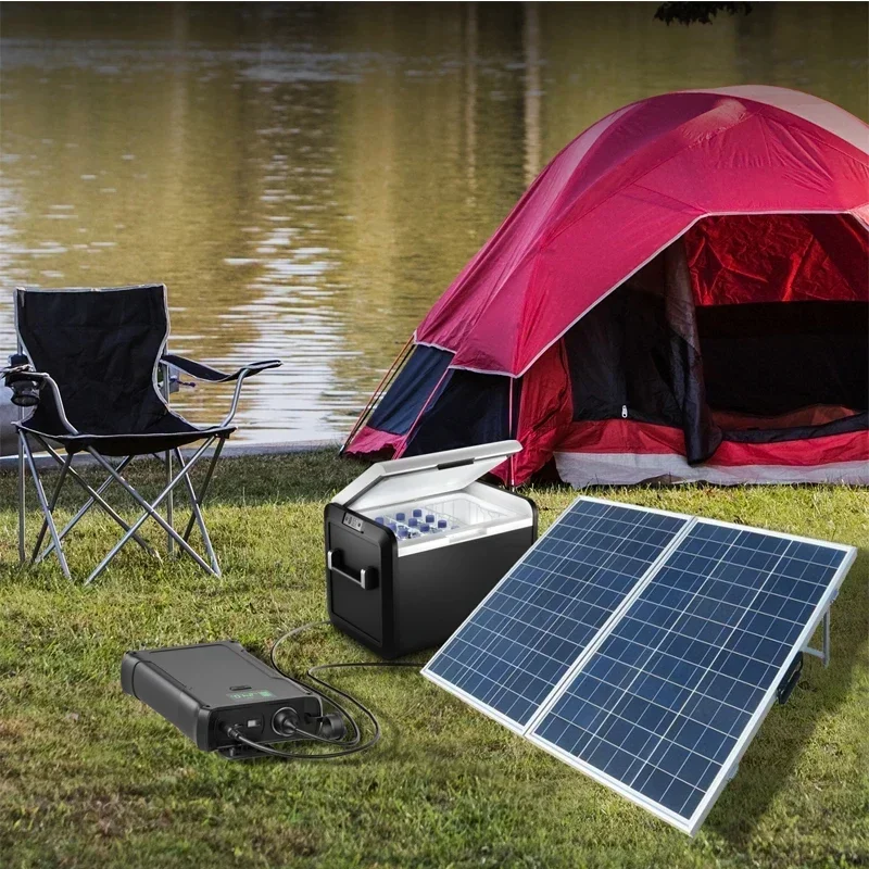 36000mah 12V CPAP Battery Bank Laptop Powerbank Fasting Charging Out Door Camping Power Bank IP66 50000mah Solar Panel Charhing