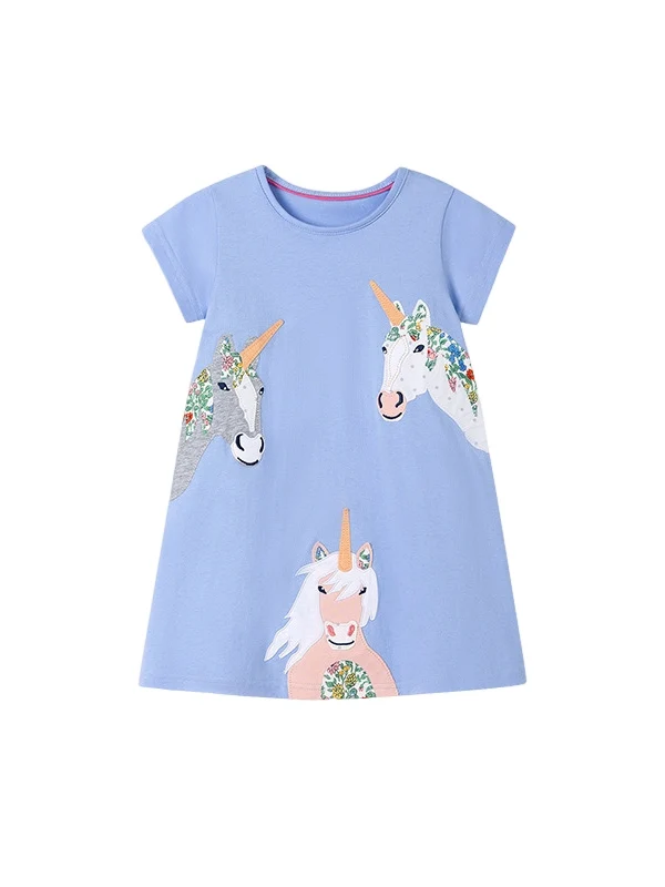 تنورة Little Maven Girls الصيفية الكرتونية Dr للأطفال غير رسمية عبر الحدود من القطن الناعم ort Sve Dr