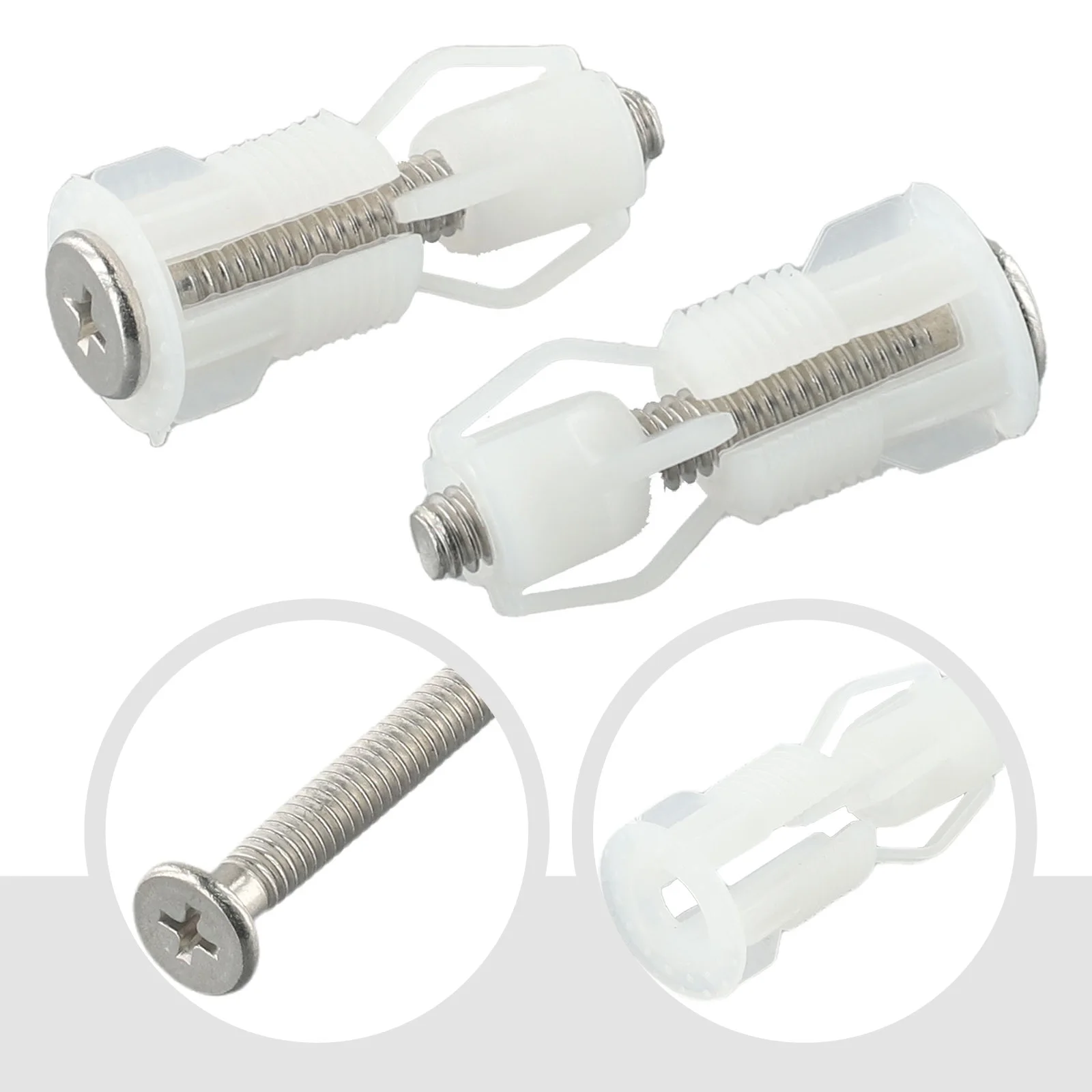 

Brand New Durable Toilet Toilet Seat Screws WC Seat Screw Kit Blind Hole Lid Pan Fixing Stainless Steel/plastic