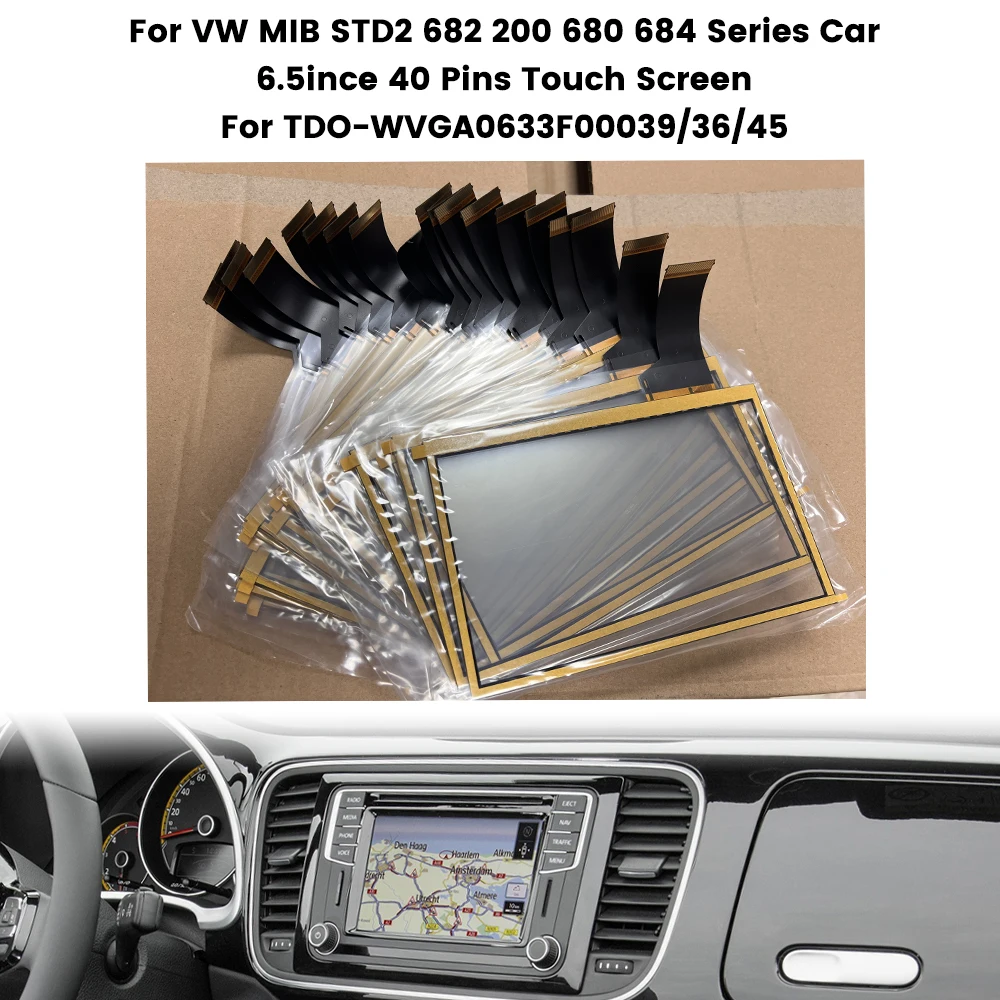 

Wholesale Touch Screen 6.5 Inch TDO-WVGA0633F00045 WVGA0633F00039 For VW MIB STD2 Discover PQ Car Multimedia Navigation Radio