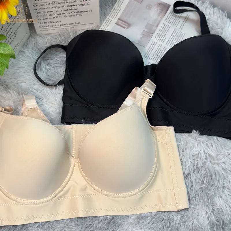 プッシュアップブラジャー女性のためのコルセットトップシェイプウェアブラジャーワイドバックサポート姿勢 B C D E F カップ Soutien 峡谷ファムブラジャー