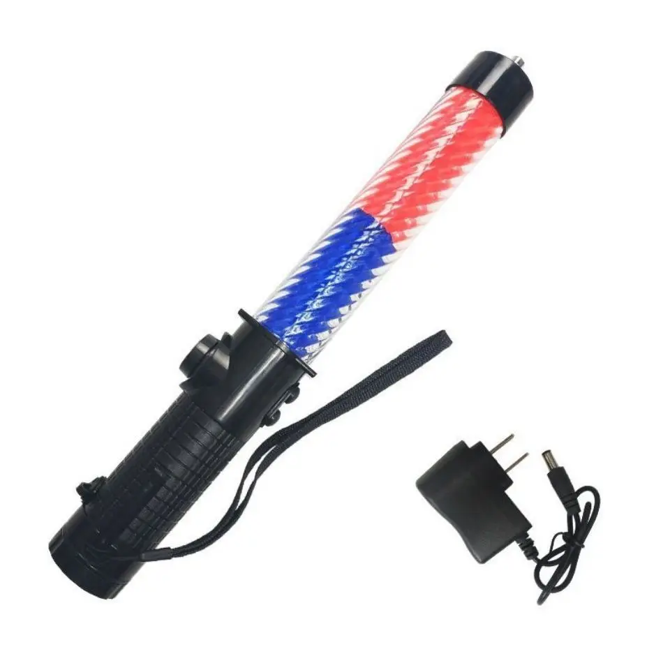 Multifunctional Traffic Baton Warning Handheld Emergency Charging  Flashing LED Glow Stick