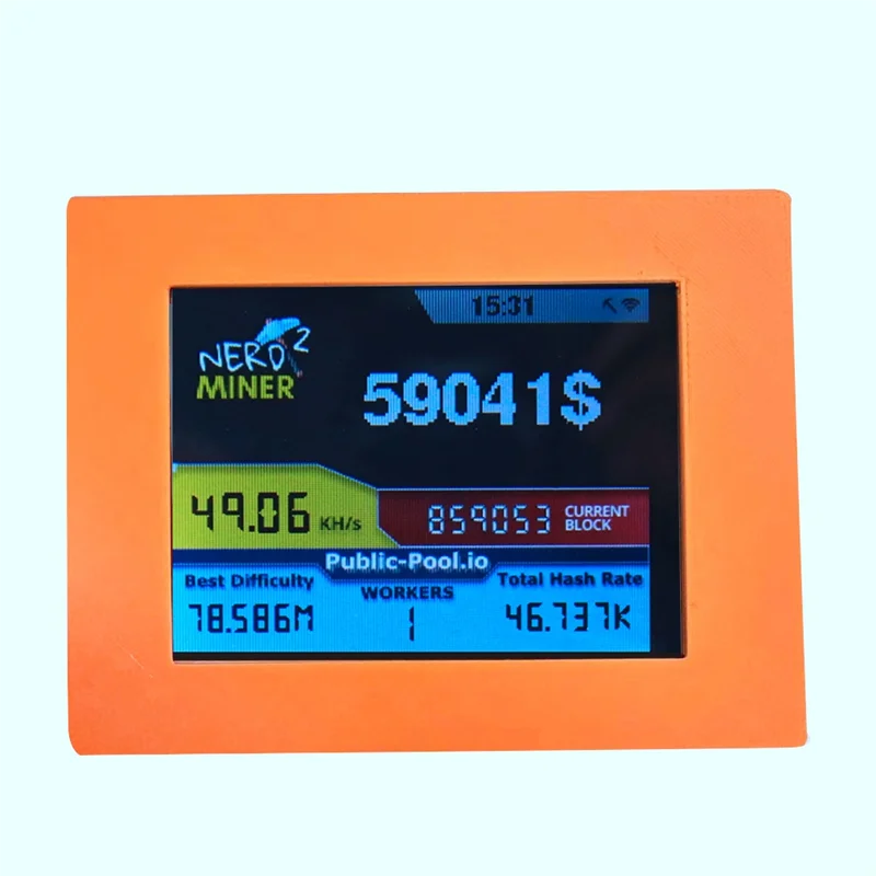 

A70P Nerdminer V2 Miner 2.8 Inch LCD Display 56KH/S Bitcoin Solo Miner Nerd Miner BTC Lottery Miner