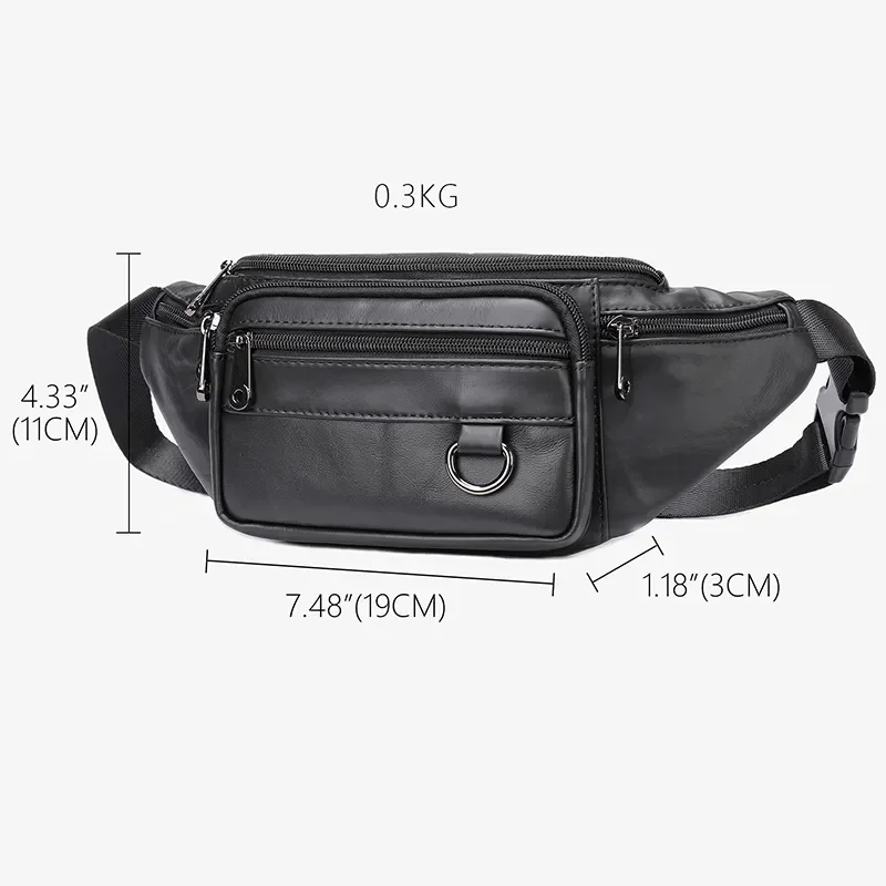 Imagem -02 - Bolsa de Couro Simples Masculina Bolsa Tirossbody Multifuncional Moda Vida Casual ao ar Livre