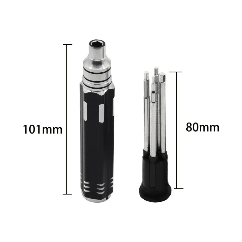 4 in 1 Precision Hex Screwdriver Wrench Tool Kits 1.5/2.0/2.5/3.0mm Hex Screw Driver Bit For Drone RC Quadcopter Car Repair