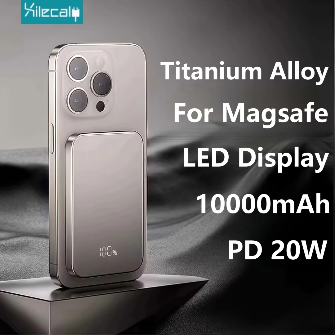 

10000mAh Ultra Thin Power Bank for MagSafe,Magnetic Wireless Fast Charging MacSafe Portable Battery For iPhone Xiaomi Samsung