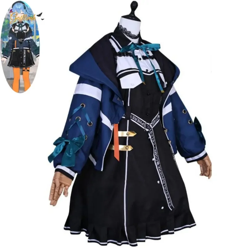 Anime VTuber Hoshimati Suisei Cosplay Hololive Costume Idol virtuale Parrucca Abito uniforme Set completo Donna Kawaii Carnevale Party Suit