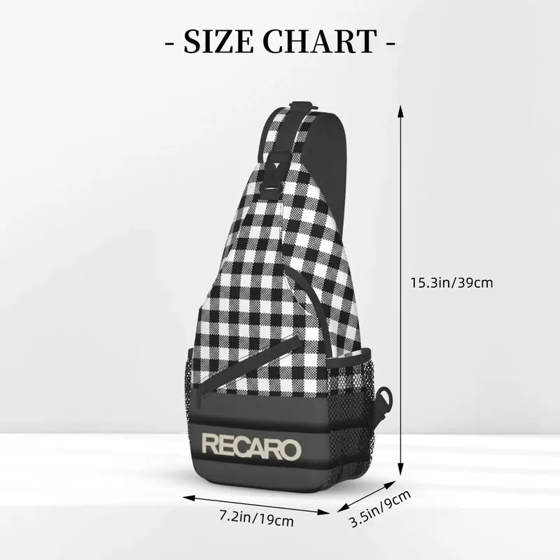 Recaros Logo torba Crossbody plecak na ramię mody męskiej do podróży