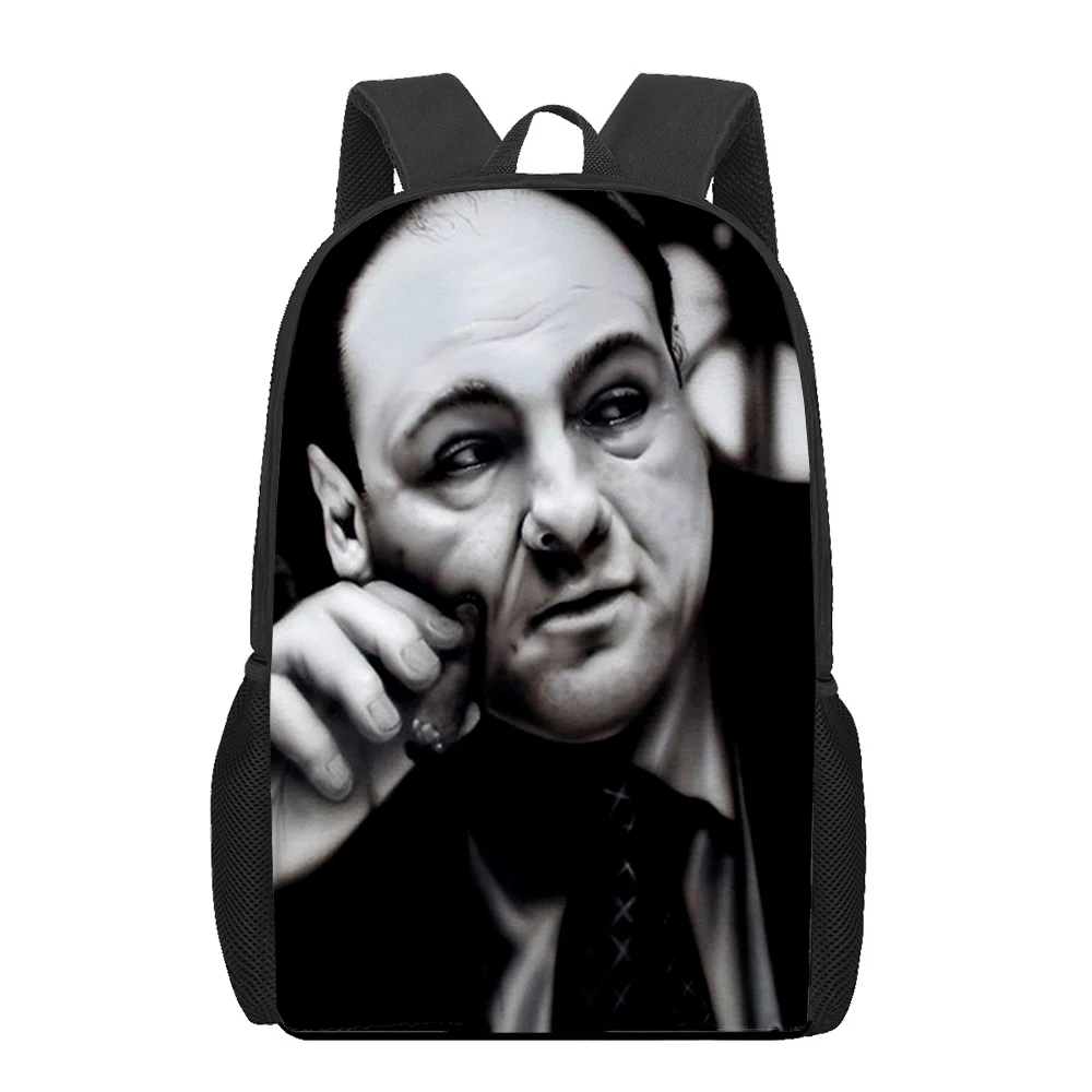 

Школьные сумки с 3D принтом The Sopranos Tony для мальчиков и девочек-подростков, уникальный детский рюкзак, сумка для книг, студенческие школьные ранцы, сумка для книг