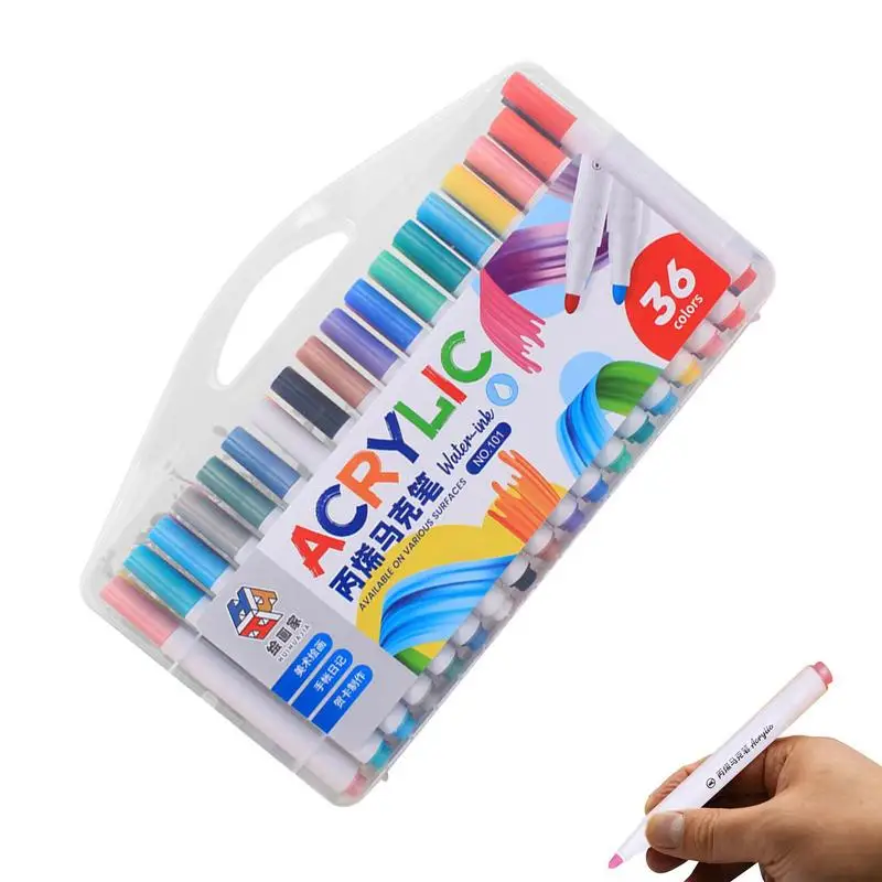 Kids Markers Drawing Pens Colored Art Marker Pen Bright Multifunctional Kids Coloring Markers Set Safe For Stone Ceramics Canvas