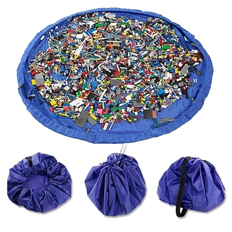 

Children Toy Cushion Toy Storage Bag Large Clean Organizer Pad Durable Building Block Toy Storage Bag Outdoor Tropoline