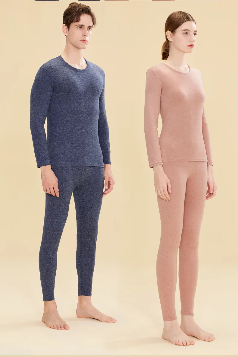 

Мужской бархатный комплект термобелья, женский утолщенный флисовый топ с длинными рукавами, мягкие эластичные базовые шары