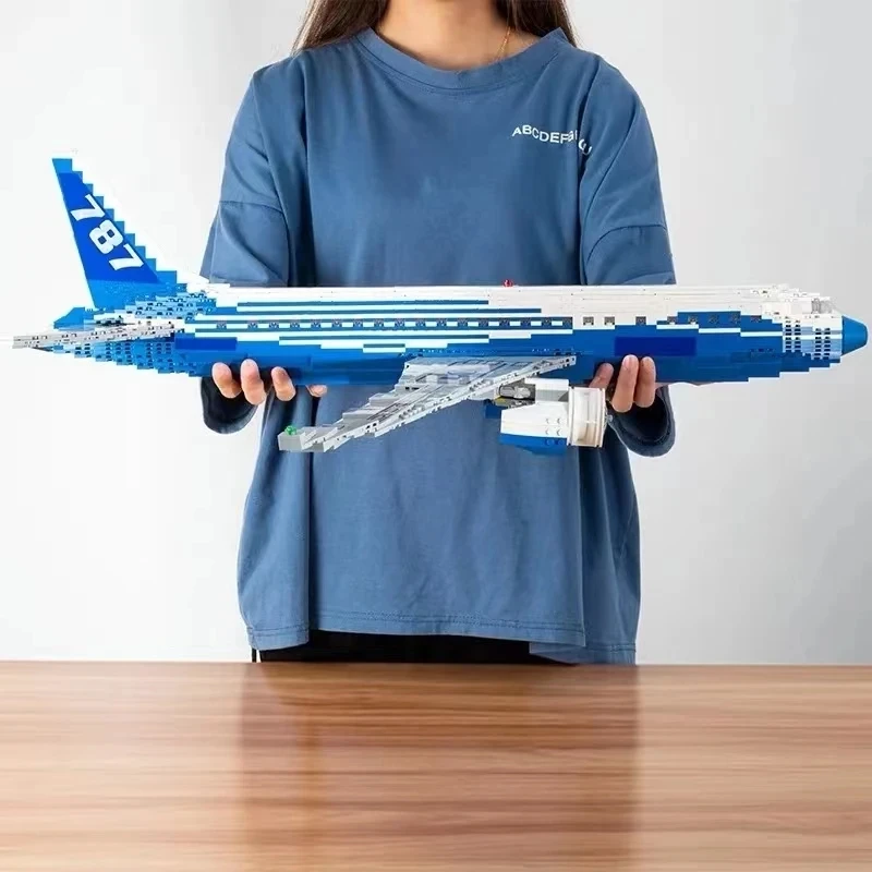 1353PCS Airline The Boeing 787 Dreamliner Building Blocks City Airplane Passenger Plane Transport Plane Bricks Toys For Kids