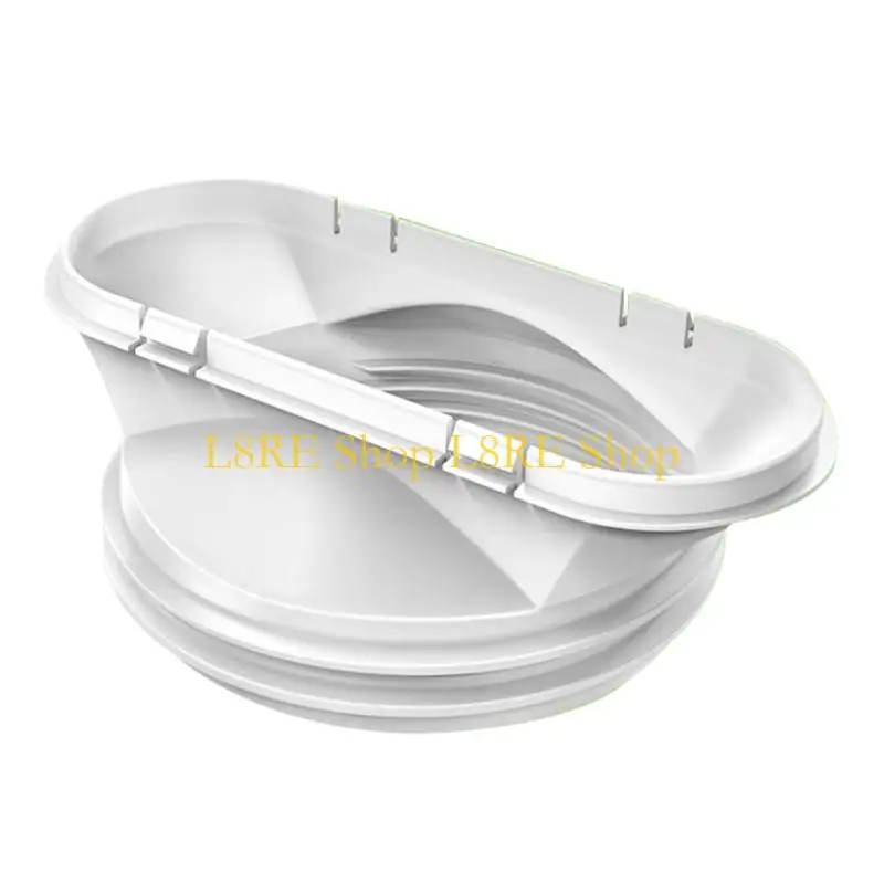 L8RE Flat Air Conditioning Exhaust Hose Coupler Adapter Air Conditioning Exhaust Pipe Extension Adapter for Hose