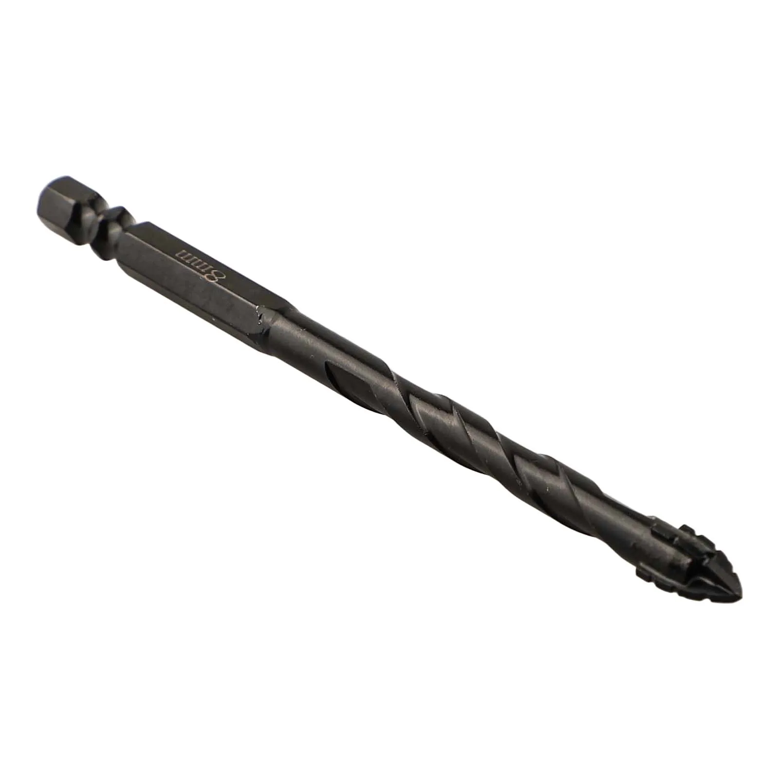 Approx. 10mm Glass for tile Drill Triangular Shape Wide Applicability Efficient Punching Spiral Design Stable Drilling