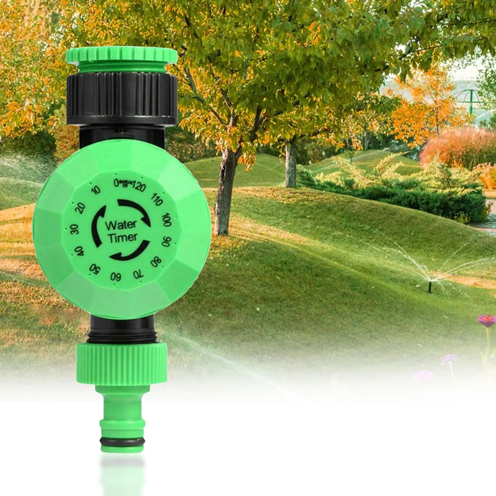 Minuterie d'arrosage mécanique de 2 heures, contrôleur de système d'irrigation automatique de jardin