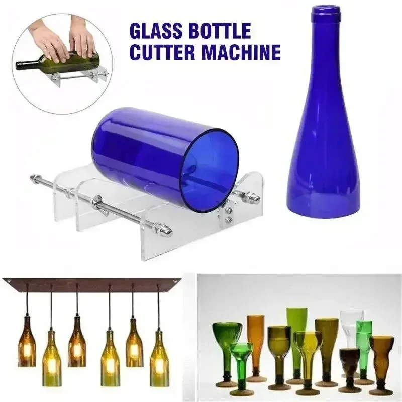 Protable Adjustable Glass Bottle Cutting Tool Red Wine Bottle Cutting Rack Diy Household Creating Artworks Decorations