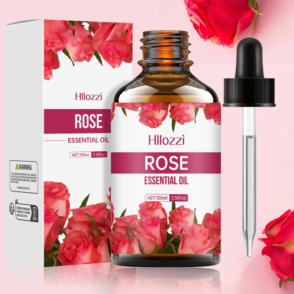 El aceite esencial de rosa es adecuado para masaje, ducha, cuidado de la piel facial y es fácil de transportar contigo al viajar.