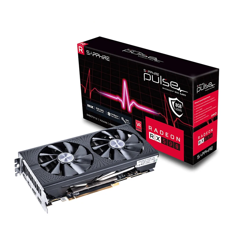 2022 Hot Selling GPU Graphics Cards Sapphire Radeon RX590 AMD Graphics Cards 8 GB Video Cards