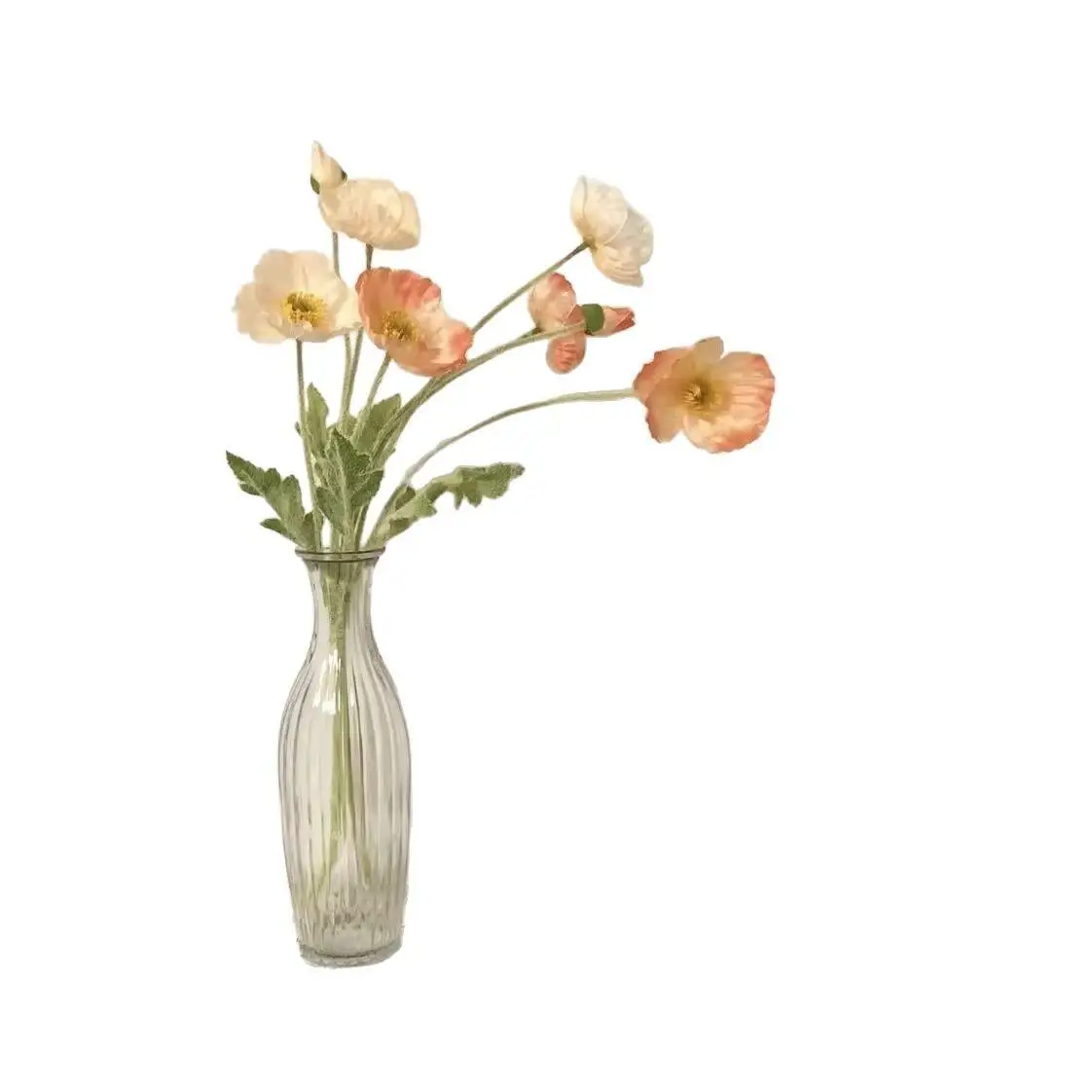 

Высокая цветовая тонкая стеклянная ваза небольшого диаметра, приподнятые водой сухоцветы, ваза для цветов, украшение для офисного рабочего стола