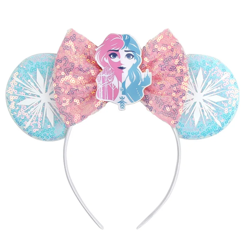 Disney Anna Princess Elsa Headband Mickey Mouse Ears Headbands for Baby Girls Olaf Frozen Hairband Kids Women Hair Accessories