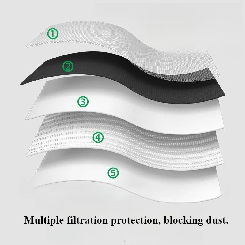 30/60/90pcs Protective KN95 Masks Activated Carbon Kn95mask with Valve 1890V Mask Safety Face Mouth Mask Tapabocas Adult Masks